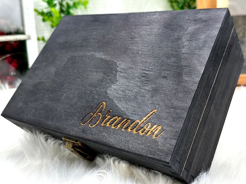 Personalized MEMORY BOX Engraved Wood Box Gift for Boyfriend Etsy