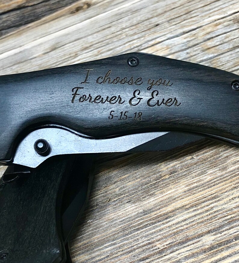 Groom Gift From Bride Engraved Pocket Knife Gift for Etsy