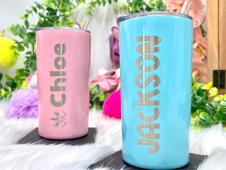 Engraved Easter Gift for Kids Stainless Steel 12 oz Tumbler Cup and Jewelry Case Gifts for Girls image 10