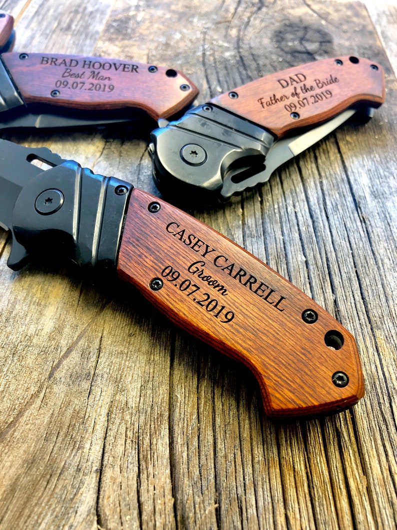 Gift For Groom Groomsmen Knife Groomsmen Gift Pocket Knife Etsy
