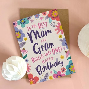 Verjaardagskaart mam en oma