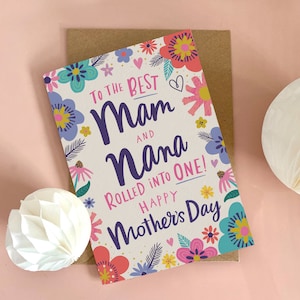Mam und Nana Muttertagskarte