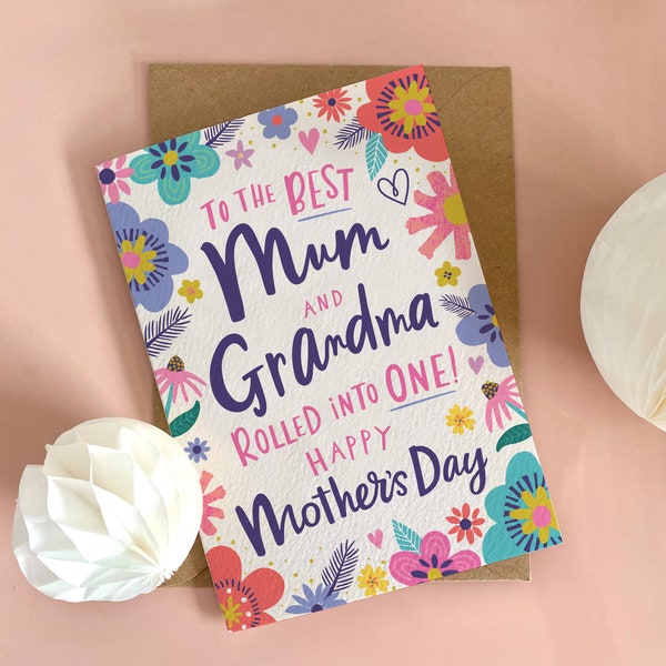 Mum and Grandma Mother's Day Card
