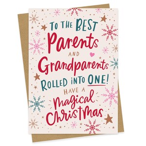 Kerstkaart voor ouders en grootouders