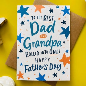 Carte papa et grand-père pour la fête des pères