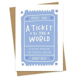Billet Billet pour le monde Newborn Baby Card