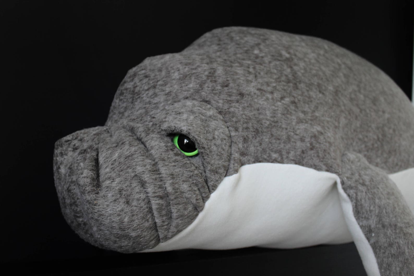 Giant Manatee Plush Hand Crafted Stuffed Sea Cow, Large Manatee Plush