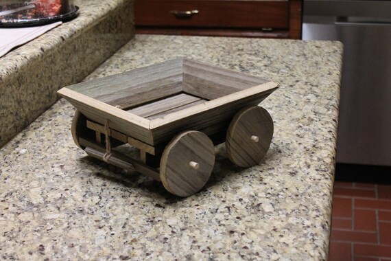 small wooden wagon