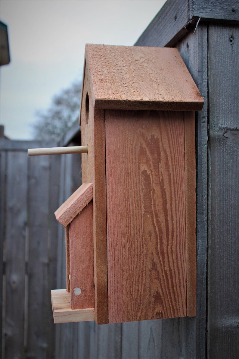 Cedar Birdhouse two story outdoor great gift idea for Mom Etsy