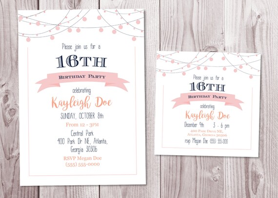 Party Invitation Printable Customizable Download Multiple | Etsy