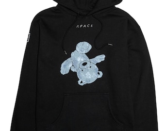Hand-Painted Teddy Bear Dead Hoodie