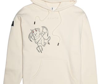 Hand-Painted Teddy Devil Hoodie