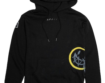 Hand-Painted TwoFace Smiley Hoodie