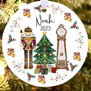 Personalized Nutcracker Ornament, Nutcracker Christmas Ornament,  kids Nutcracker ballet ornament, Boy nutcracker ornament