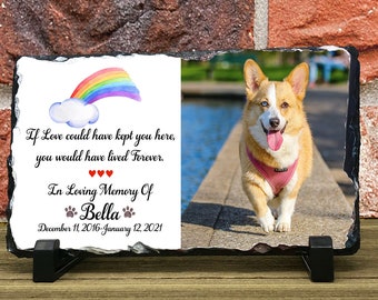 Pet Memorial Gift, In Loving Memory Pet Gift, personalized pet memorial, Pet Photo Memorial,  cat memorial,  dog memorial, pet photo slate