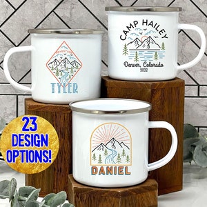 Personalized Camp Mug, campfire mug, Custom camp mug, hiking mug, Unique camp gift, customizable camp mug, personalized gift, hiker gift