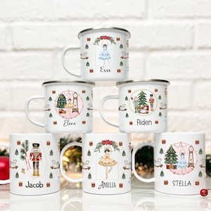 Personalized Nutcracker Mug, Christmas Nutcracker mug, Nutcracker Hot Cocoa Mug, Kids Nutcracker stocking stuffer, Christmas Party, ceramic