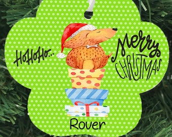 Personalized Pet Christmas Ornament - Paw Print Ornament - Dog Ornament - Cat Ornament - Photo ornament