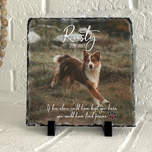 In Loving Memory Pet Memorial Gift, If love could have saved you, personalized pet photo memorial, loss of a pet, mans best friend, dog loss