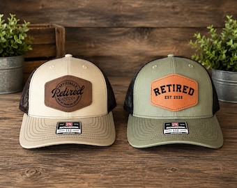 Retirement Hat | Custom Retired Hat | Richardson 112 Trucker Hat  | Engraved Hat | Retirement Gift | Not My Problem Anymore