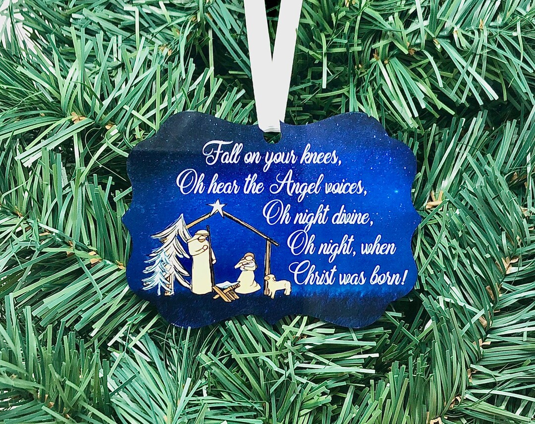 Joy to the World Ornament, Christian Christmas Ornament, Religious