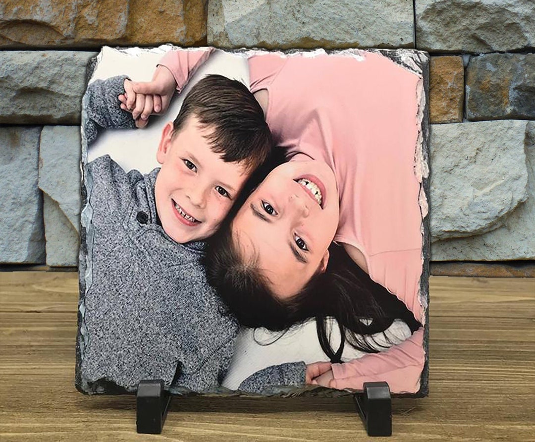 Personalized Photo Slate - Unique Gift - Custom Photo Gift - Mother's ...