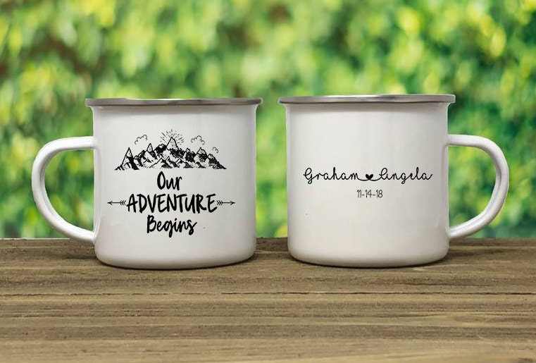 Wedding Party Camp Mug Wedding Favor Campfire Mug Etsy