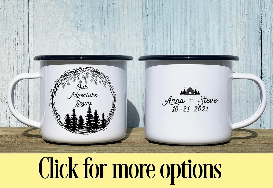 Wedding Party Camp Mug Wedding Favor Campfire Mug Etsy