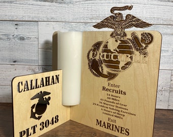 Marine Corps Crucible Candle Holder