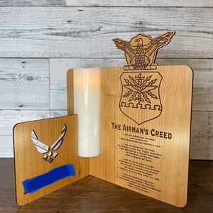Airman&#39;s Creed Candle Holder