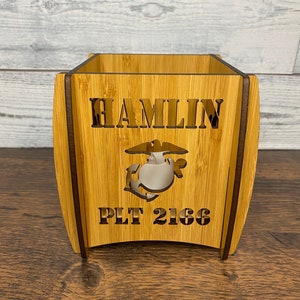 Custom Marine Corps Crucible Candle Holder