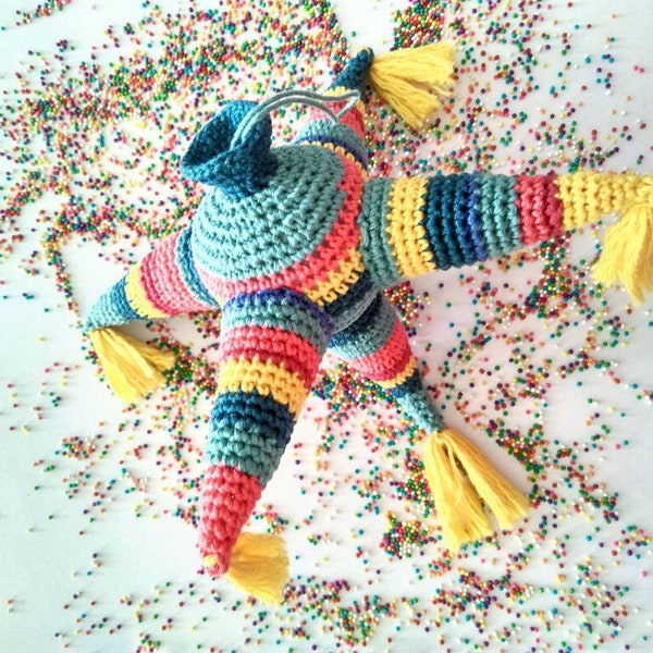 Pattern Crochet Mexican piñata fiesta