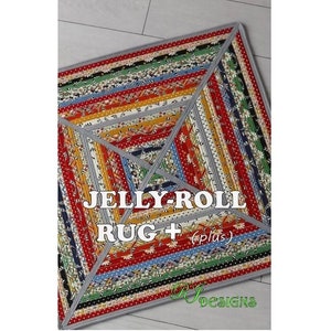 Jelly-Roll Rug PLUS (PDF pattern)