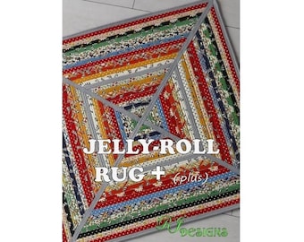 Jelly-Roll Rug PLUS (PDF pattern)