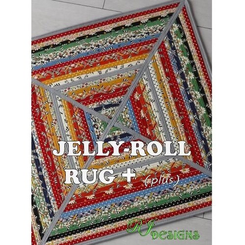 UPDATED Jellyroll Rug PDF Pattern Etsy