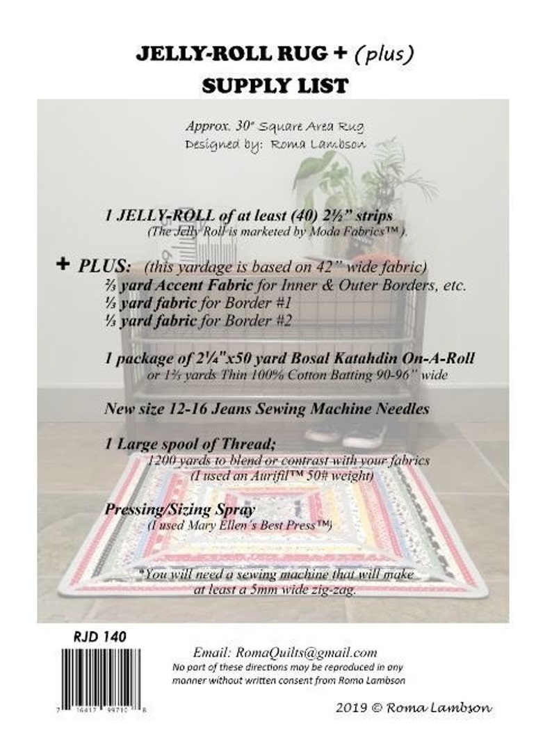 Jellyroll Rug PLUS PDF Pattern Etsy UK
