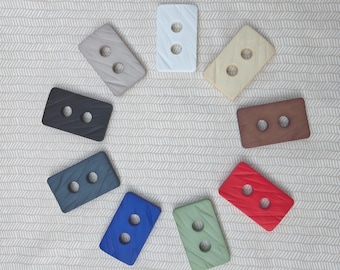 Huge! Chunky Rectangular Buttons over 2 inches wide Large (55mm) by Dill