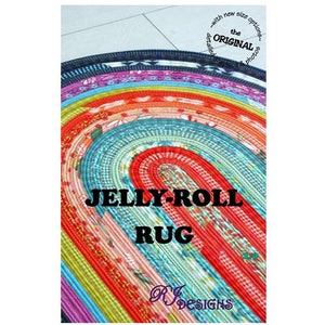 BIJGEWERKT Jelly-Roll-vloerkleed PDF-patroon afbeelding 1