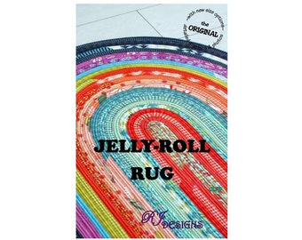 ¡ACTUALIZADO! Alfombra Jelly-Roll (patrón PDF)