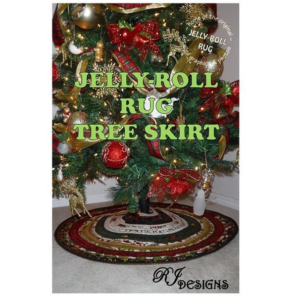 Jelly-Roll Rug Tree Skirt (PDF pattern)