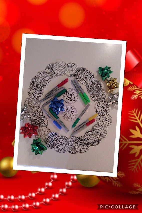 Calendrier De Lavent Coloriage De Noël Boule De Noël à Colorier Dessin Noël