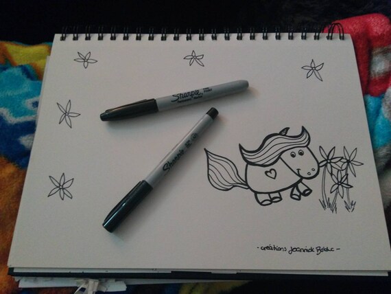 Affiche Prénom à Colorier Licorne Coloriage Chambre Denfant Décoration
