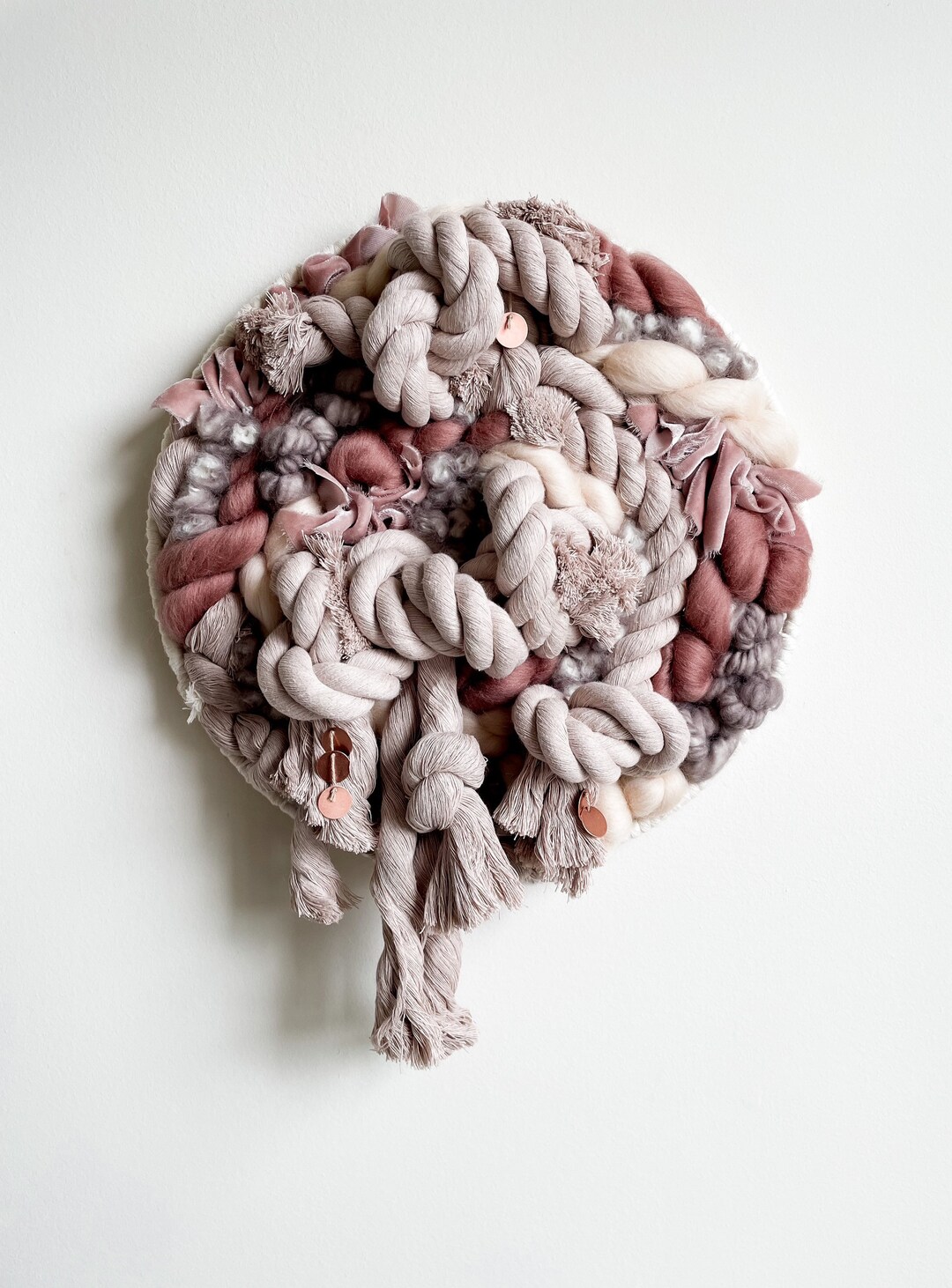 Storm Chunky Round Weaving Ready to Ship, Chunky Rope, Metallic, Roving ...