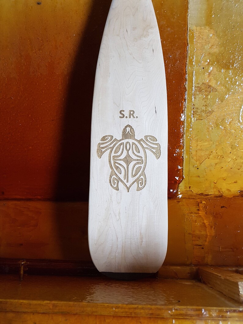 Engraving On A Custom Made Canoe Paddle Etsy