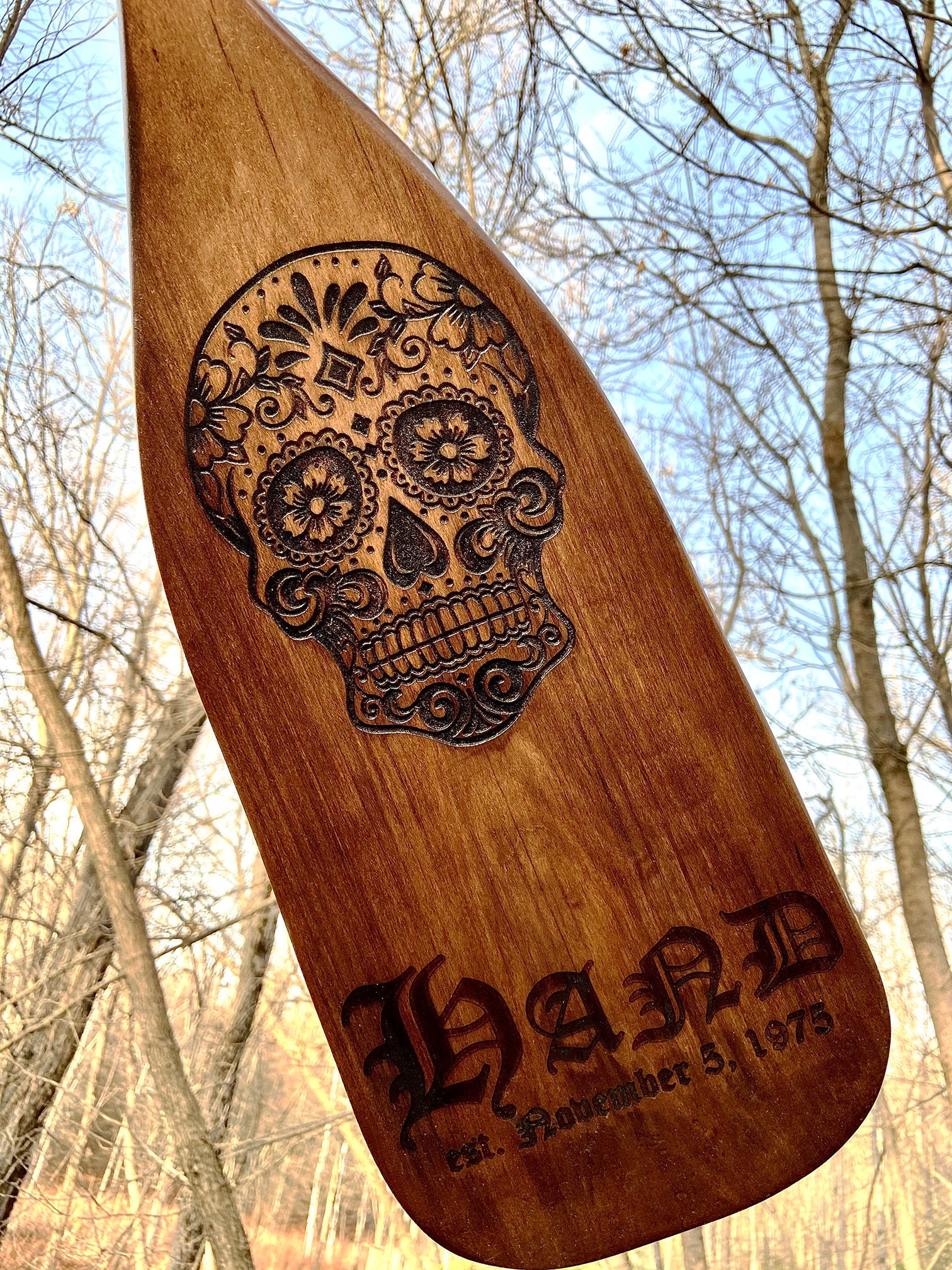 Engraving on A Custom Made Canoe Paddle Etsy