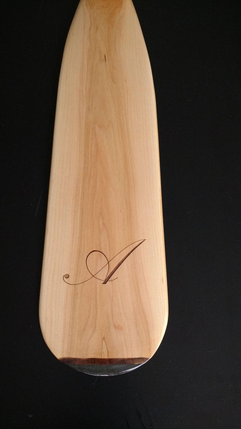 Engraving On A Custom Made Canoe Paddle Etsy