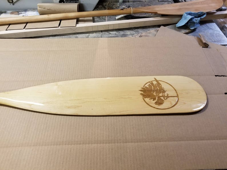 Engraving On A Custom Made Canoe Paddle Etsy
