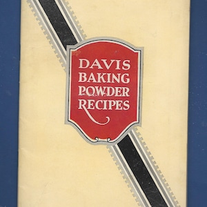 Vintage Davis Baking Powder Recipe Booklet 1922