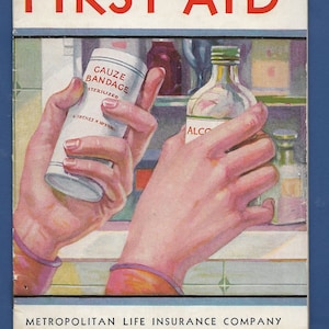 Vintage First Aid Booklet Metropolitan Life Insurance New York