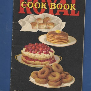 Vintage Royal Cook Book Royal Baking Powder Copyright 1925